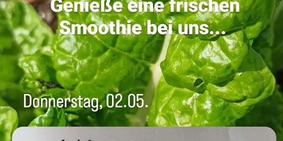 regionale Produkte - Beeren: Himbeeren - Baden-Württemberg - Frischer Smoothie wird gerne bei uns getrunken.  - Hofladen Kampmann