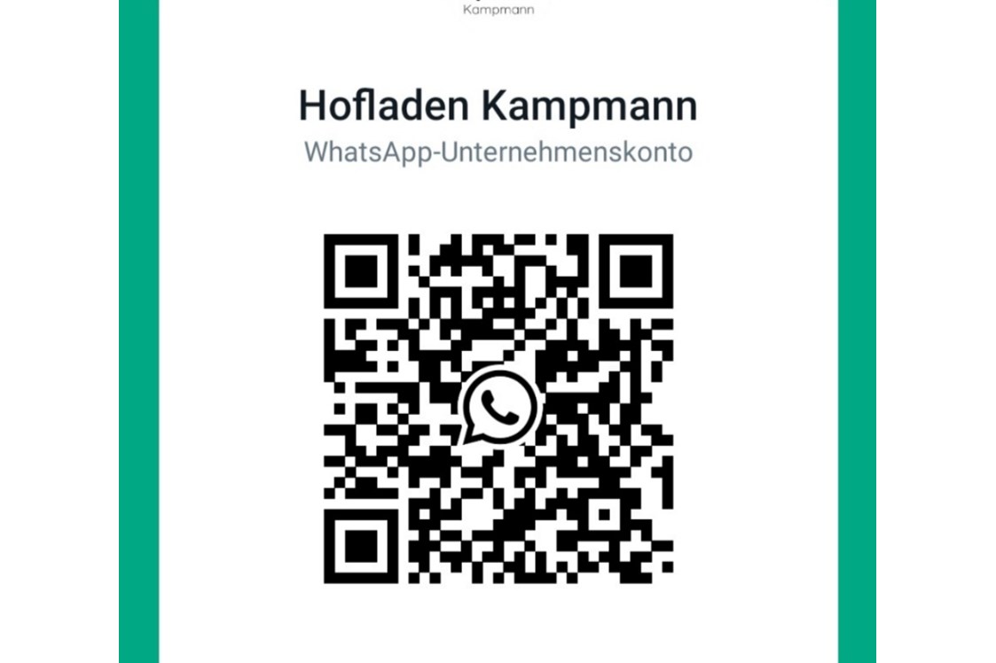 Hofladen: Unser WhatsApp Kanal - Hofladen Kampmann