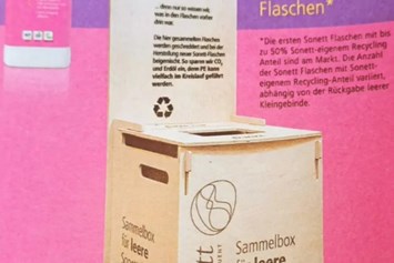 Hofladen: Bei uns könnt ihr leere Sonett-Flaschen abgeben - Hofladen Kampmann