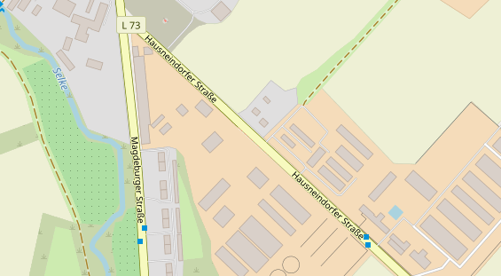 Hofladen auf Satellitenbild