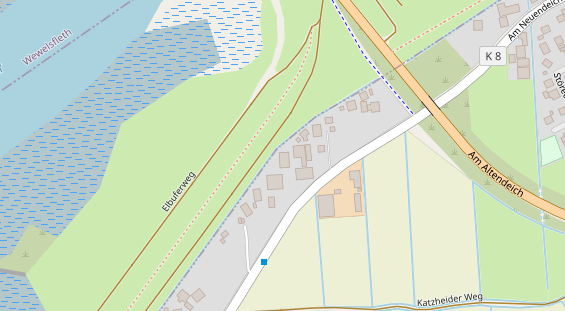 Hofladen auf Satellitenbild