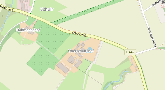 Hofladen auf Satellitenbild