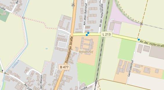 Hofladen auf Satellitenbild