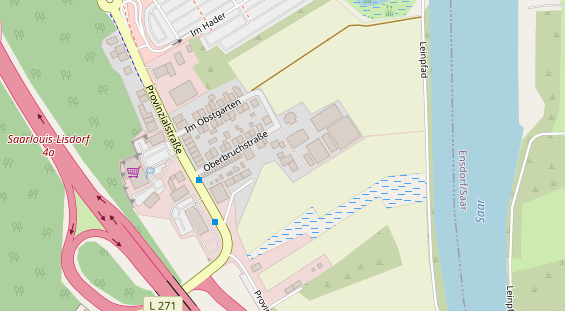 Hofladen auf Satellitenbild