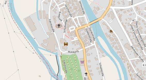 Hofladen auf Satellitenbild