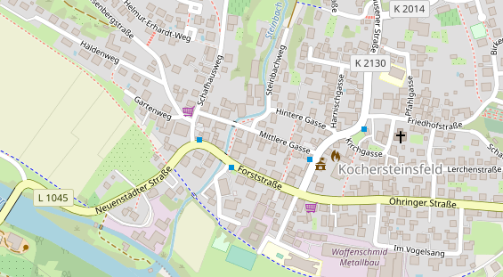 Hofladen auf Satellitenbild