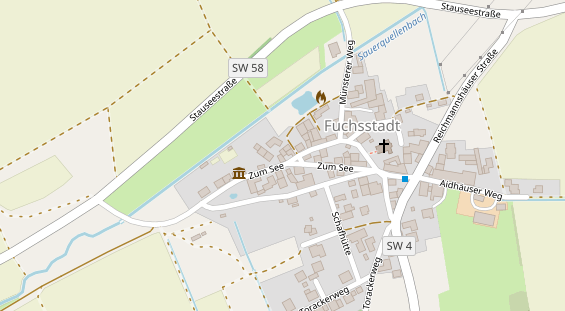 Hofladen auf Satellitenbild