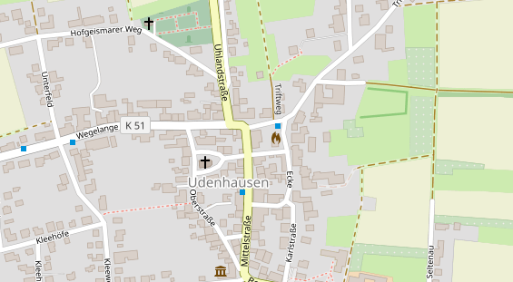 Hofladen auf Satellitenbild