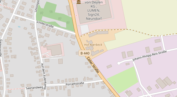 Hofladen auf Satellitenbild