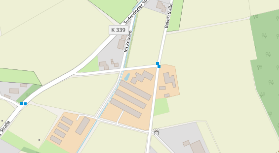 Hofladen auf Satellitenbild