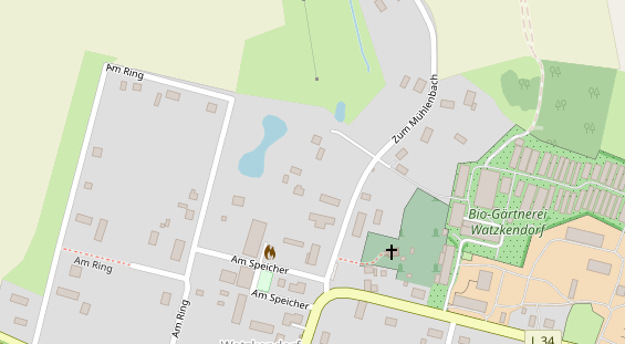 Hofladen auf Satellitenbild