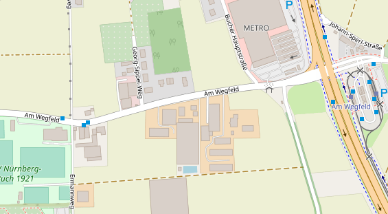 Hofladen auf Satellitenbild