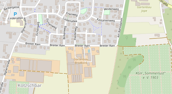 Hofladen auf Satellitenbild