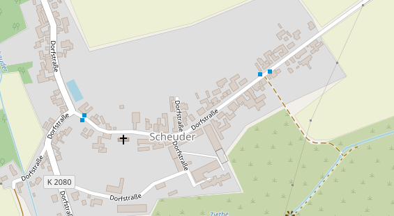 Hofladen auf Satellitenbild