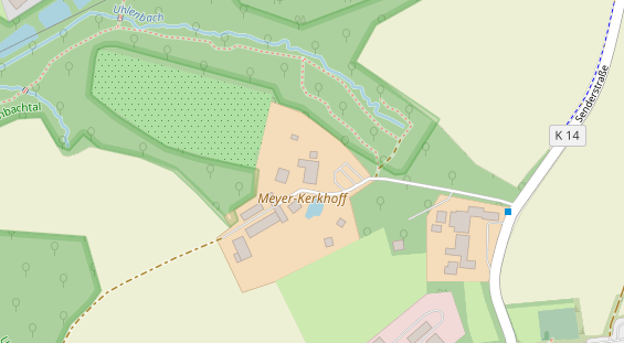 Hofladen auf Satellitenbild