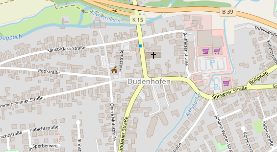 Hofladen auf Satellitenbild