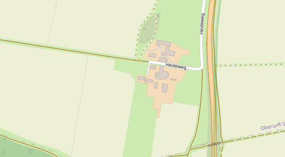 Hofladen auf Satellitenbild