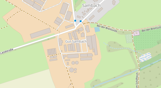 Hofladen auf Satellitenbild