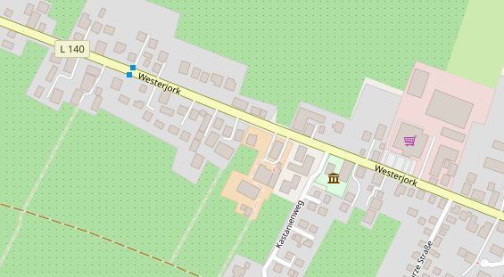 Hofladen auf Satellitenbild