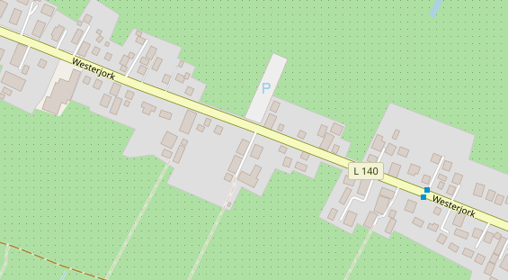 Hofladen auf Satellitenbild