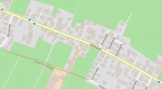 Hofladen auf Satellitenbild