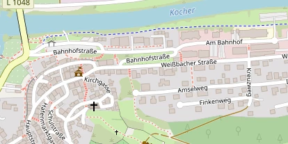 Hofladen auf Satellitenbild