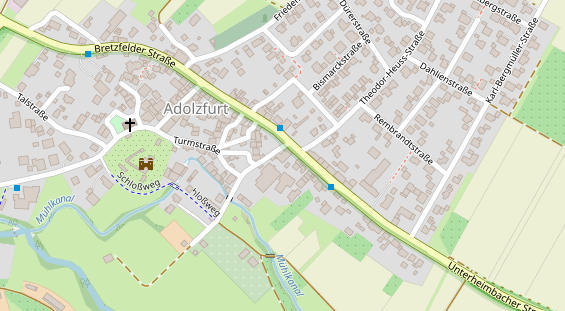 Hofladen auf Satellitenbild