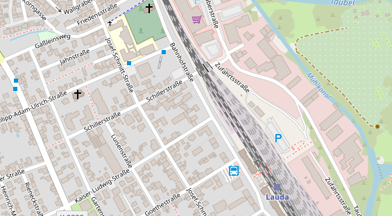 Hofladen auf Satellitenbild