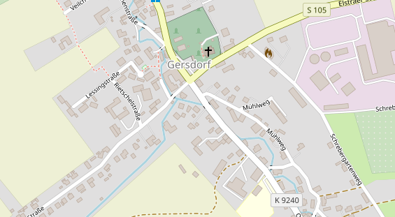 Hofladen auf Satellitenbild