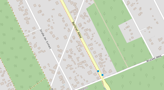 Hofladen auf Satellitenbild