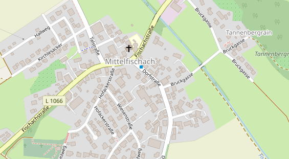 Hofladen auf Satellitenbild