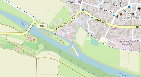 Hofladen auf Satellitenbild