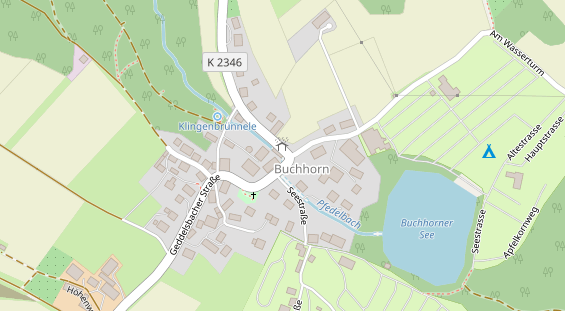 Hofladen auf Satellitenbild