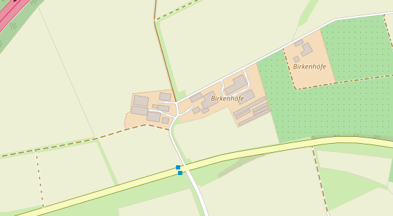 Hofladen auf Satellitenbild