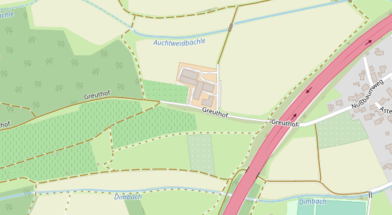 Hofladen auf Satellitenbild