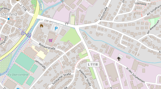 Hofladen auf Satellitenbild