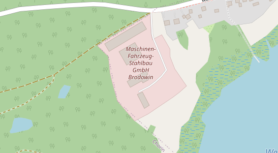 Hofladen auf Satellitenbild