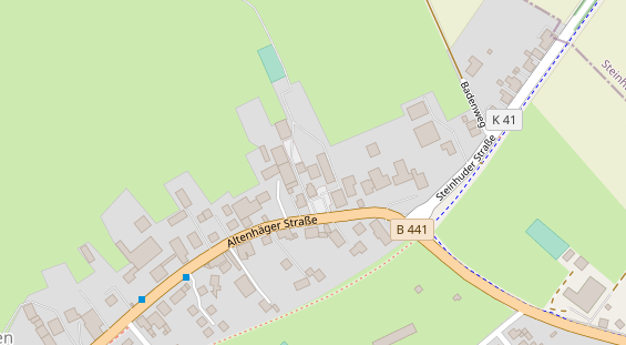 Hofladen auf Satellitenbild