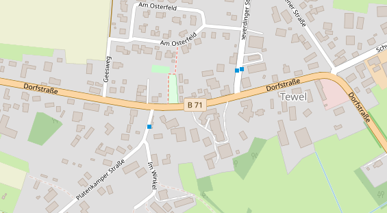 Hofladen auf Satellitenbild