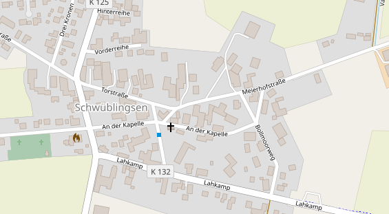 Hofladen auf Satellitenbild