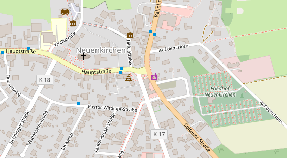 Hofladen auf Satellitenbild