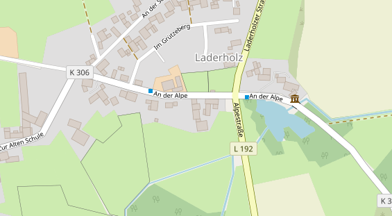 Hofladen auf Satellitenbild