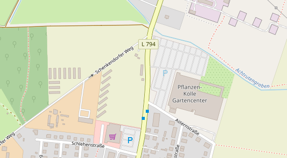 Hofladen auf Satellitenbild