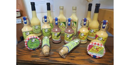 regionale Produkte - Ei-Verbibsch der handgemachte Eierlikör aus dem Hause Agrarhof in verschiedenen Variationen - Agrarhof Gospersgrün