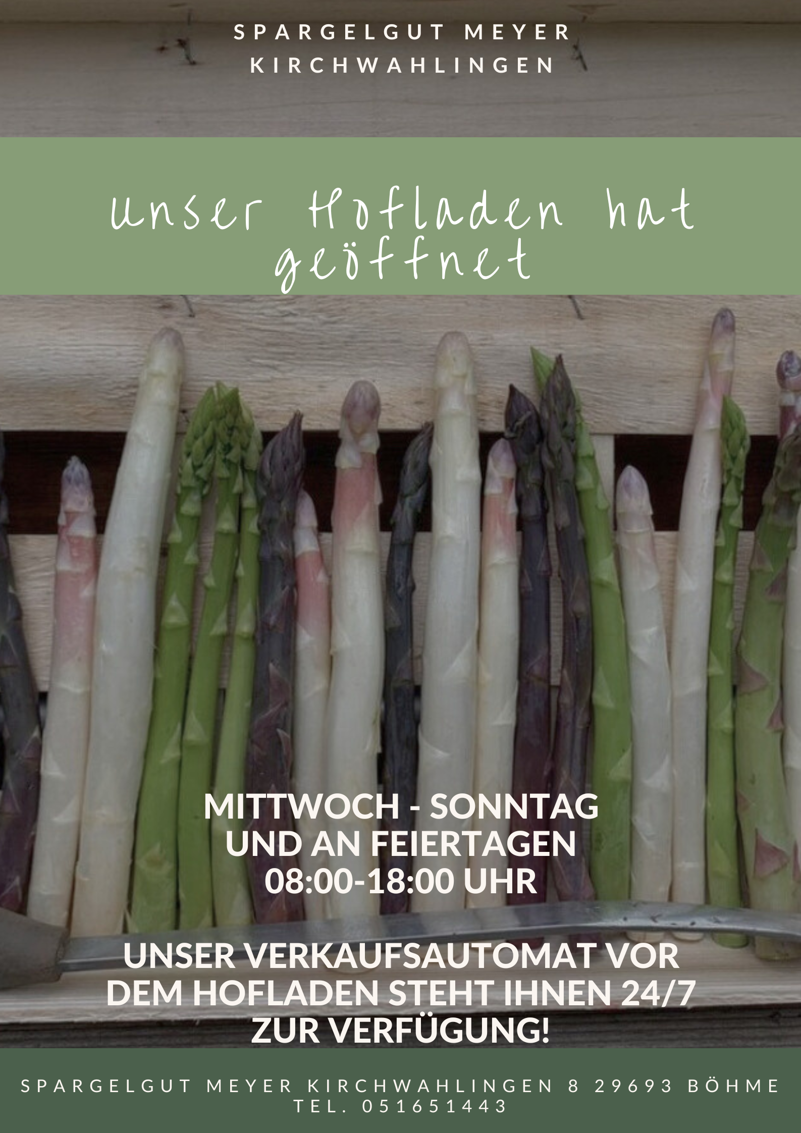 regionale Produkte: Spargelgut Meyer Kirchwahlingen 