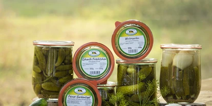 regionale Produkte - Honig und Honigprodukte - Unsere Spezialitäten: Gurken und Produkte in Glaskonverven - Hofladen Austermann