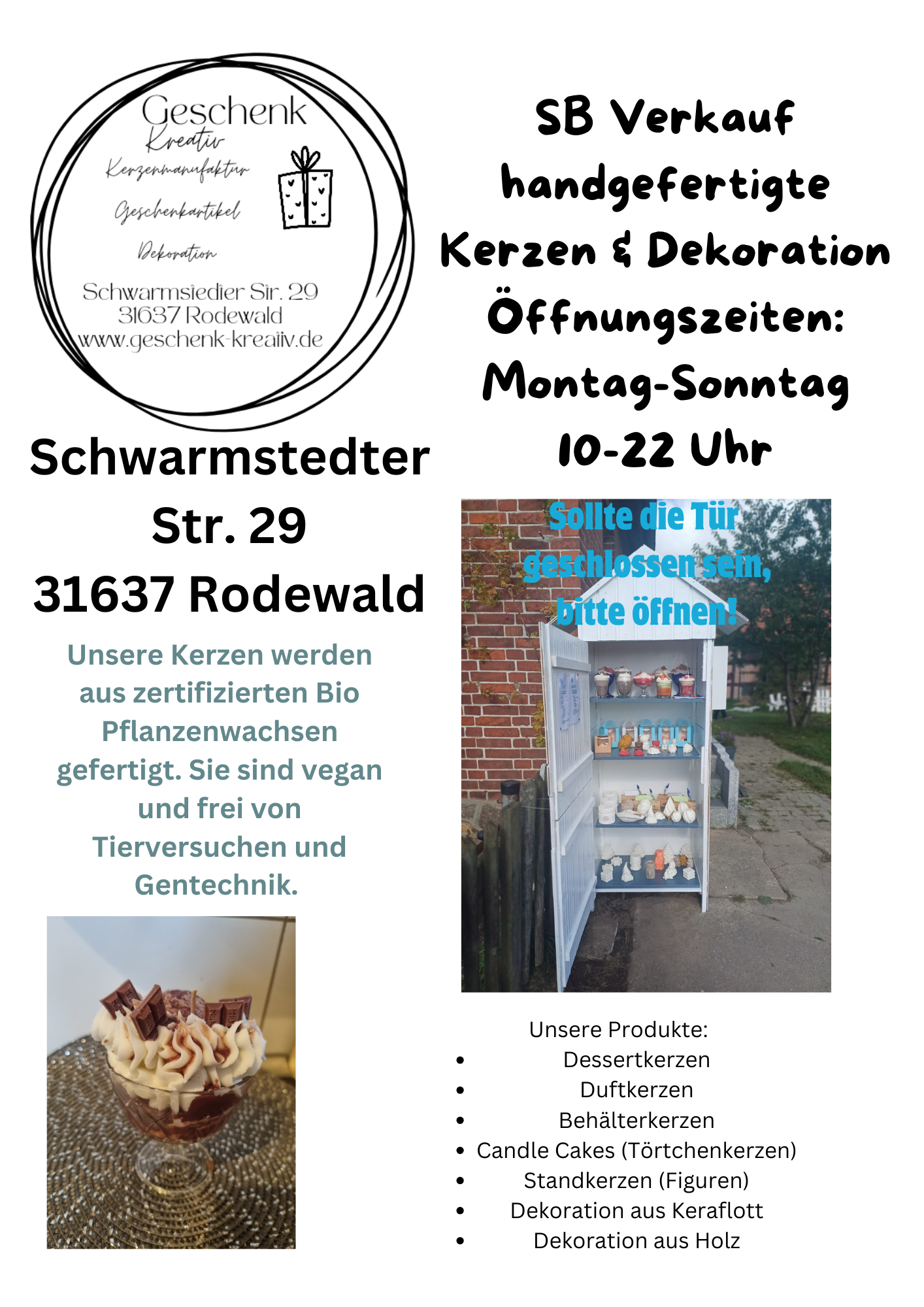 regionale Produkte: Verkaufsschrank - Geschenk Kreativ