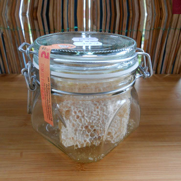 Hofladen - Wabenhonig im kleinem Bügelglas - Der Wabenhonigimker