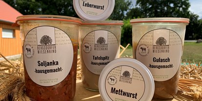 regionale Produkte - Badingen (Landkreis Oberhavel) - Glaswaren - alles 100% Rind - BERGSDORFER WIESENRIND