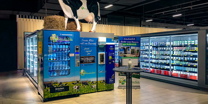 regionale Produkte - Milch und Käse - Rostock (Kreisfreie Stadt Rostock) - Milchautomat im Warnowpark Lütten Klein - Frischmilchautomat im E-Center Rostock